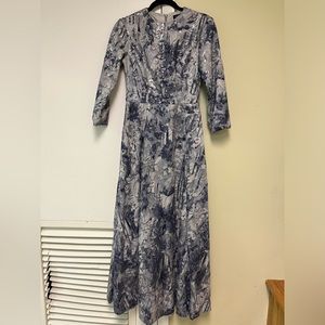 Sequin purple/blue wedding gown